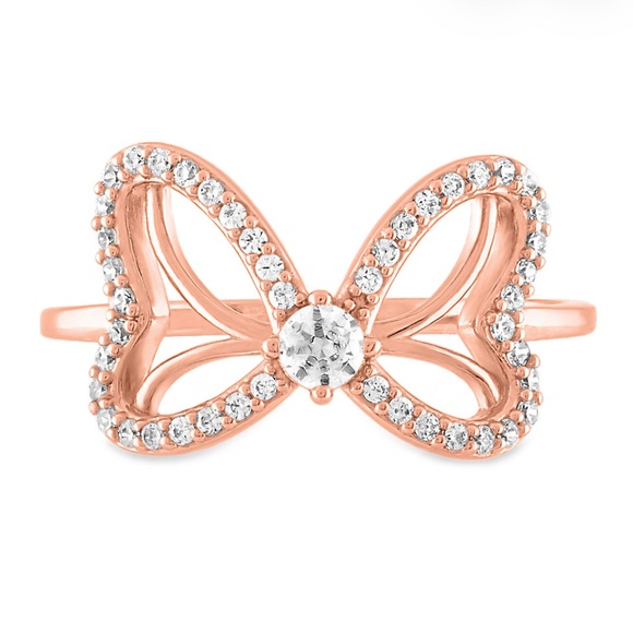 Minnie Mouse Bow Rose Gold Ring by Rebecca Hook, size 7 - Picture 6 of 7